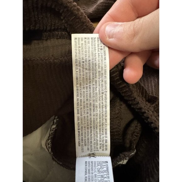 Forever 21 Corduroy Pants Women Size Medium Flared Leg Chocolate Boho Hippie NWT - Picture 14 of 16